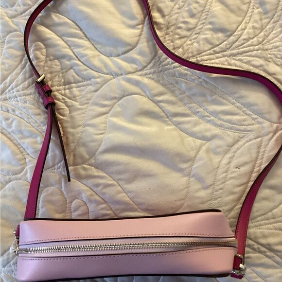 NWT Kate Spade pink and white purse, bag - Picture 7 of 12